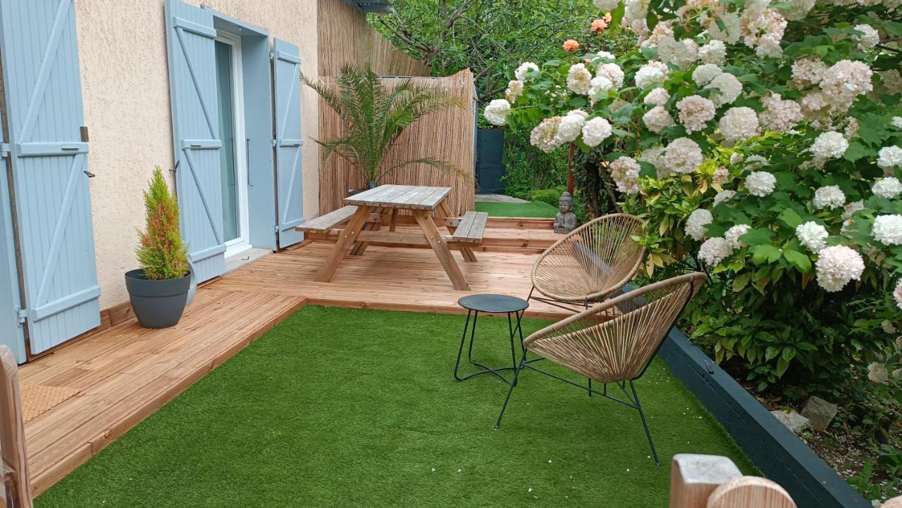 Refuge Des Myosotis - Proche Chambery - Jardin - Calme - Cosy Daire Barberaz Dış mekan fotoğraf